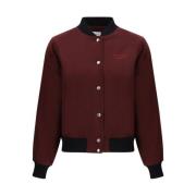 Teddy Wool Jacket med Snap Lukning