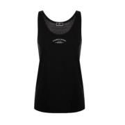 Sort Halterneck Applique T-shirt