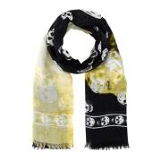 Elegant Printed Satin Foulard