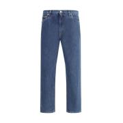 Straight Cut Five-Pocket Jeans