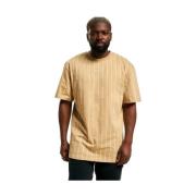 Beige Pinstripe T-shirt