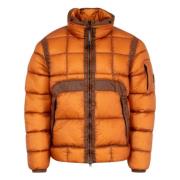 Orange Shell Puffer Jakke