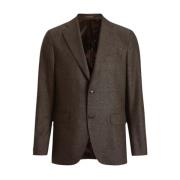 Brun Uld Blazer Regular Fit Fogerty