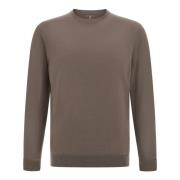 Merino uld rund hals sweater