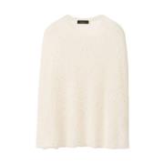 Beige Cape Crew Neck Sweater