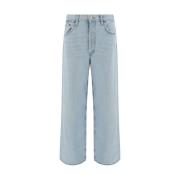 Løstsiddende Bomuld Baggy Jeans