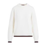 Ivory Sweater med Webdetalje