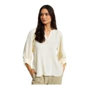 Juliane Bluse Creme 3/4 Ærme