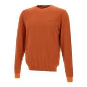 Rust Sweater med Kontrastdetaljer