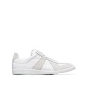 Hvide Flade Sneakers Replica Stil