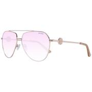 Rosaguld Aviator Solbriller