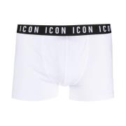 Hvide Logo Talje Boxershorts