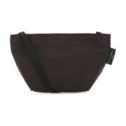 Brun kanvas crossbody taske