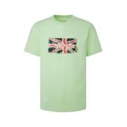 Herre T-shirt med Union Jack flag