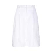 Hvide Bermuda Shorts Amalfi Stil