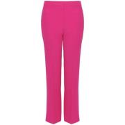 Orchid Pink Crepe Cigarette Trousers