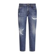 Blå Denim Straight Jeans AW24