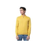 Sennepsgul rullekrave sweater