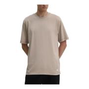 Beige Bomuld T-shirt - Lige pasform