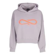 Logo Croptop Hoodie med hætte