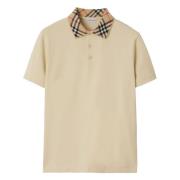 Check Strik Polo Beige