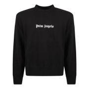 Klassisk Logo Crewneck Sweater Sort