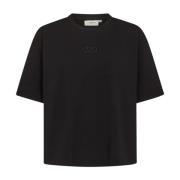 Sort Top & T-shirt Oversize Stil