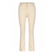 High-Waist Slim-Fit Flared Bukser