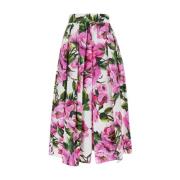 Fuchsia High-Waisted Nederdel