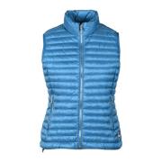 Puffer Vest med Nylon Skal