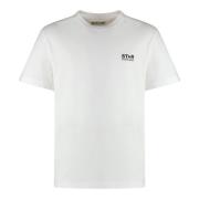 Crew-neck T-shirt med Bagtryk