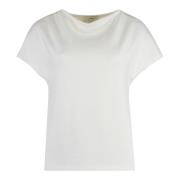 Draped Neckline Strik T-shirt