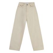 Afslappet pasform Wide-Leg bomuldsjeans