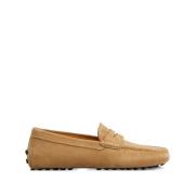 Beige Slip-On Flade Sko Mandel Tå