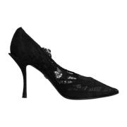 Sort Krystal Mary Jane Stiletto Pumps