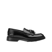 Herres læder loafers | sort