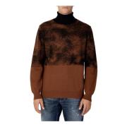 Brun Bomuld Turtleneck Strik