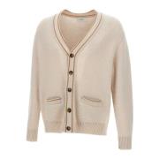 Uld Kashmir Cardigan Beige Sweater