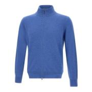 Merino Wool Cardigan, Air Force Blue