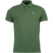 Tartan Pique Polo Shirt Racing Green