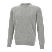 Herre Uld Cashmere Sweater Grå