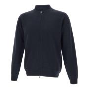 Navy Blue Uld Cashmere Sweater