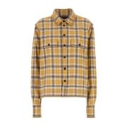 Broderet Flannel Skjorte