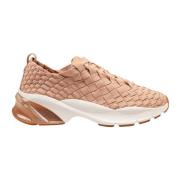 Blush Vævet Stof Trainer Sneakers