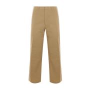 Beige Chino Bukser Skater Stof