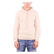 Beige Sweater med Uld Blanding