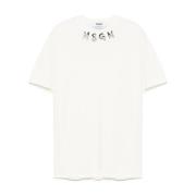 Herre Logo Print Hvid T-shirt