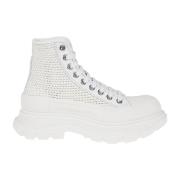 Raffia High-Top Sneakers med Bånd