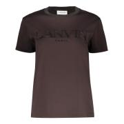 Broderet bomuld T-shirt