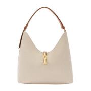 Canvas Hobo Taske i Natur/Brandy Farve